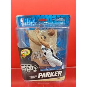 San Antonio Spurs Legend TONY PARKER Action Figure From McFarlane. White Jersey.